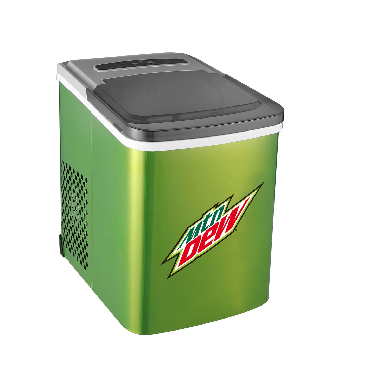 Mountain Dew 26 Lbs. Stainless Steel Ice Maker - Green with Various Ice Types | Fridge.com