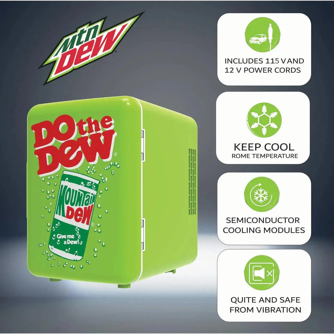 Mountain Dew 6 Can Mini 2024 Fridge