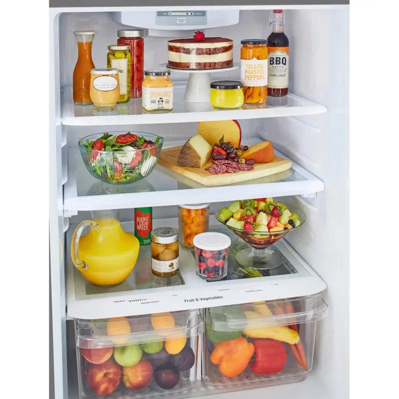 LG 20 Cu. Ft. Top Freezer Refrigerator W/ Multi-Air Flow and Reversible Door in Stainless Steel, ENERGY STAR, 30" | Fridge.com