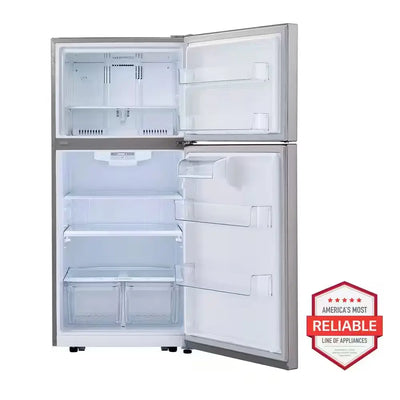 30 In. W 20 Cu. Ft. Top Freezer Refrigerator W/ Multi-Air Flow and Reversible Door in Stainless Steel,Energy STAR | Fridge.com