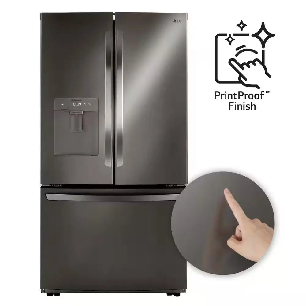 29 Cu. Ft. French Door Refrigerator W/Multi-Air Flow and Smartpull Handle Printproof Black Stainless Steel, ENERGY STAR | Fridge.com