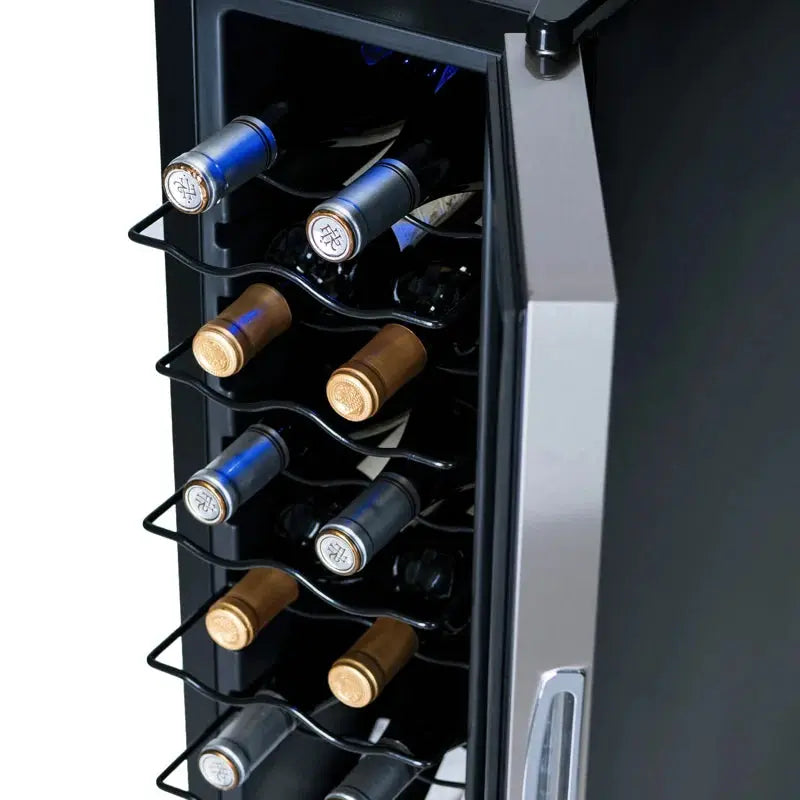 Newair 12 Bottle Single Zone Freestanding Wine Refrigerator | Fridge.com