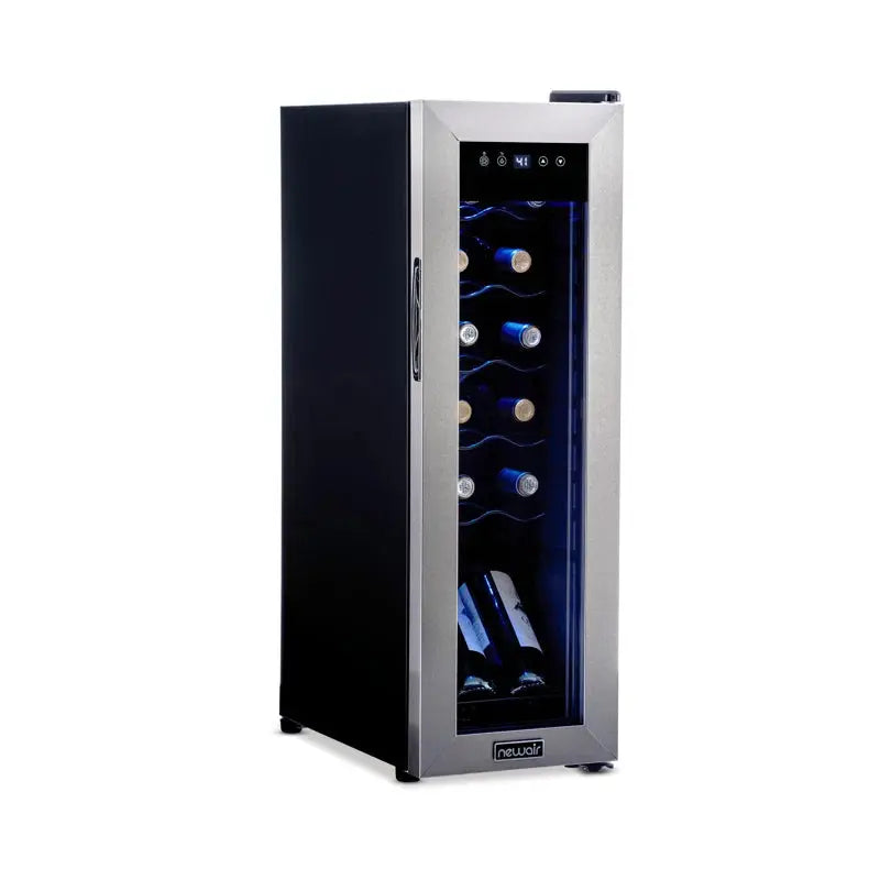 Newair 12 Bottle Single Zone Freestanding Wine Refrigerator | Fridge.com