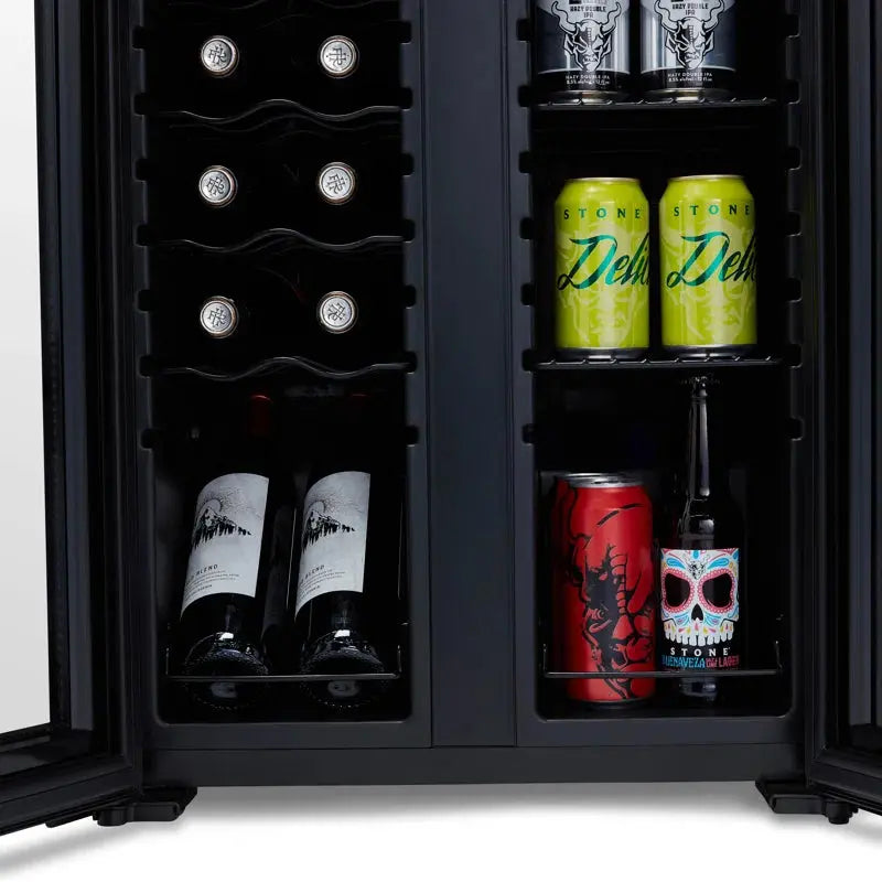 Newair 12 Bottle and 39 Can Dual Zone Freestanding Wine & Beverage Refrigerator | Fridge.com