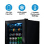 Newair 126 Can Freestanding Beverage Fridge in Onyx Black with Adjustable Shelves | Fridge.com