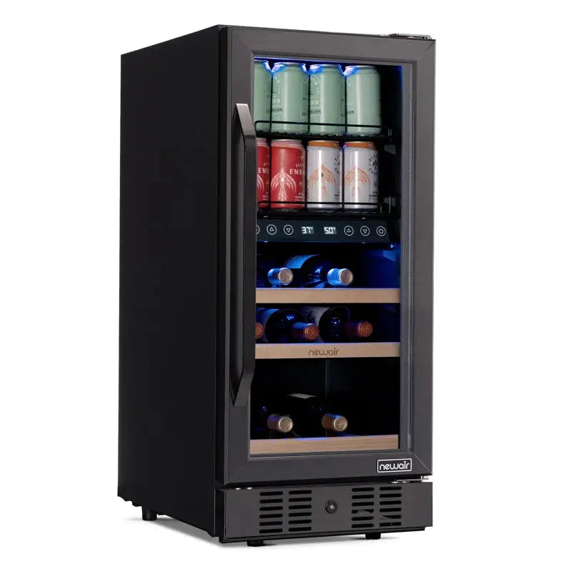 Newair 13 Bottle and 40 Can Dual Zone Freestanding Wine & Beverage Refrigerator | Fridge.com