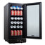 Newair 15” Built-In 96 Can Beverage Fridge with Precision Temperature Controls and Adjustable Shelves - Black Stainless Steel | Fridge.com