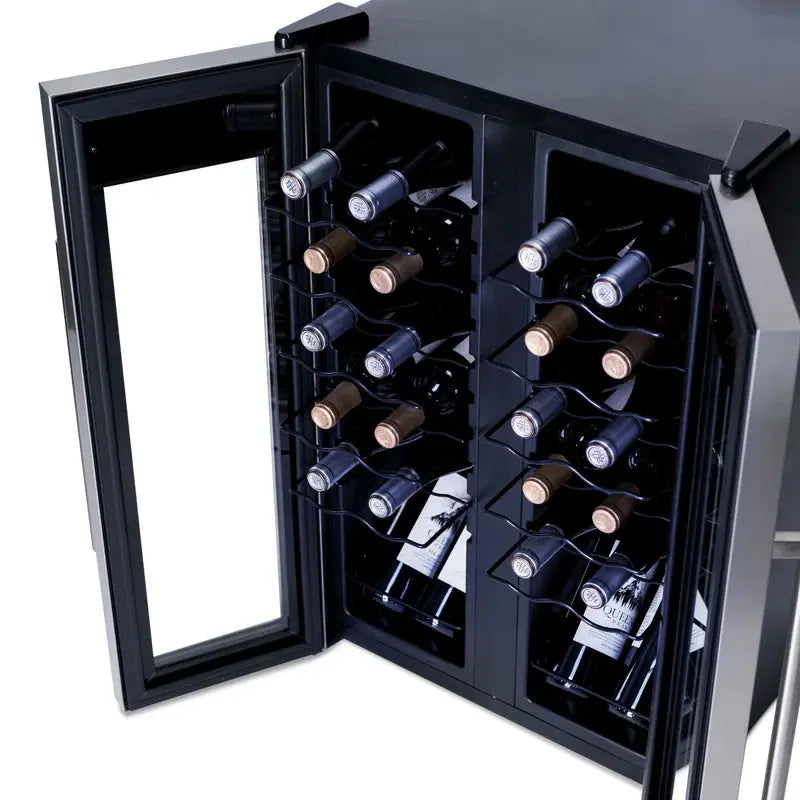 Newair 24 Bottle and 12 Can Dual Zone Freestanding Wine Refrigerator | Fridge.com