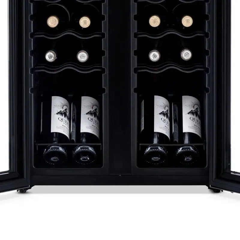 Newair 24 Bottle and 12 Can Dual Zone Freestanding Wine Refrigerator | Fridge.com