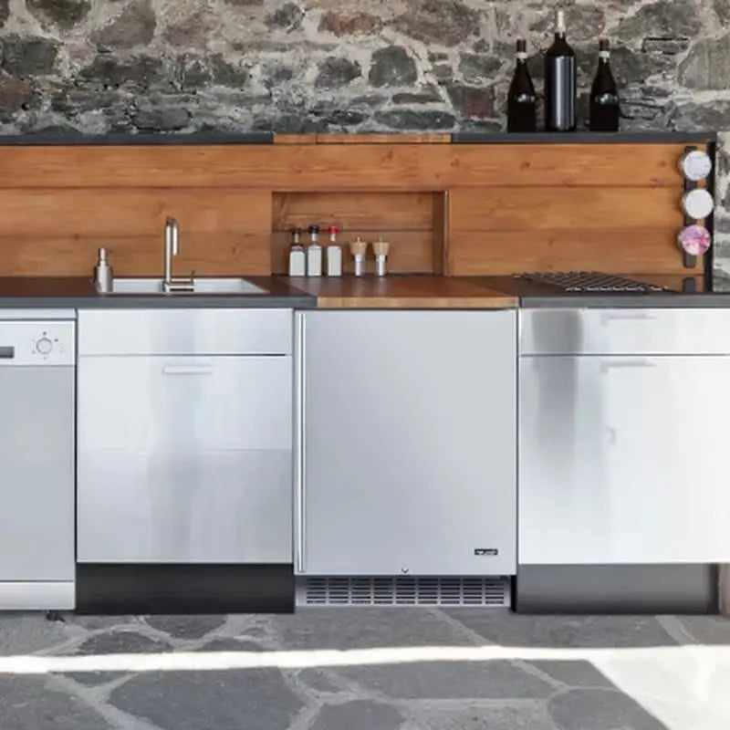 Newair 24" Built-In 160-Can Outdoor Beverage Fridge | Fridge.com