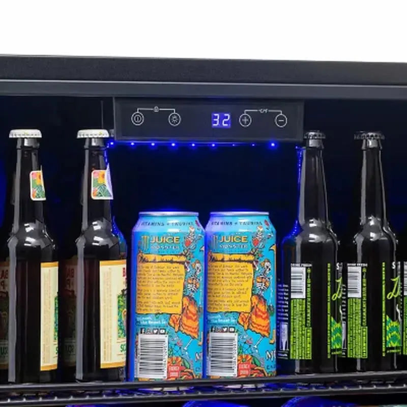 Newair 24" Built-In 160-Can Outdoor Beverage Fridge | Fridge.com