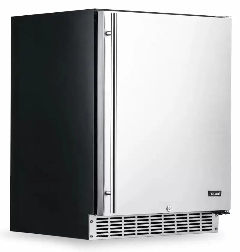 Newair 24" Built-In 160 Can Outdoor Beverage Fridge in Weatherproof Stainless Steel | Fridge.com