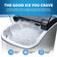 Newair 26 Lbs. Nugget Countertop Ice Maker with Soft Chewable Pebble Ice, Self-Cleaning, Easy-Pour Waterspout, Perfect for Home, Kitchen, Office, Silver Stainless Steel | Fridge.com