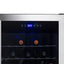 Newair 50 Bottle Freestanding Wine Refrigerator in Stainless Steel with Adjustable Shelves | Fridge.com