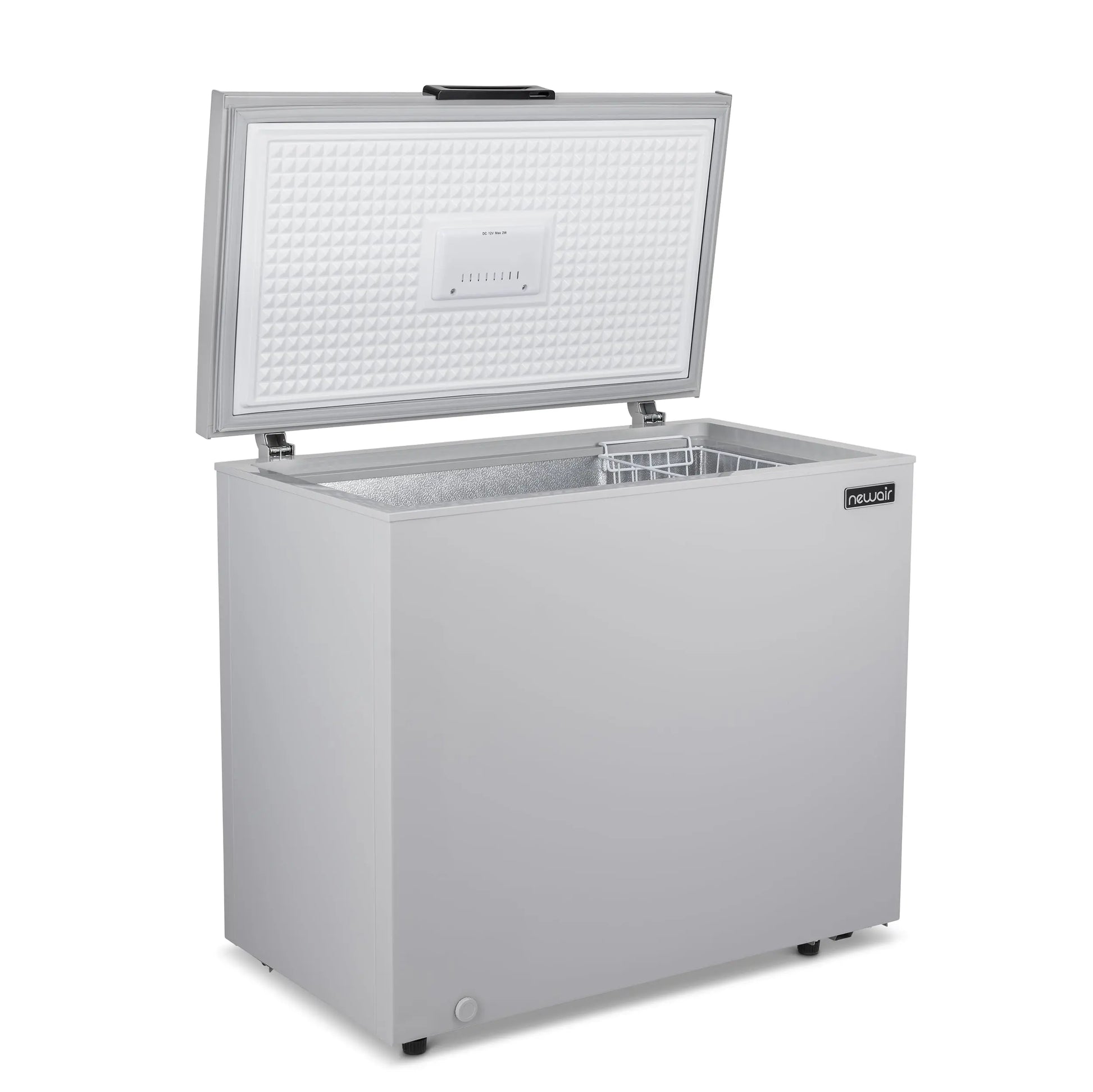 Newair 6.7 Cu. Ft. Compact Chest Freezer in Cool Gray, Temperature Control, Fast Freeze Mode, Door Alarm, Wire Basket, Self-Diagnose Program, and LED Lighting | Fridge.com