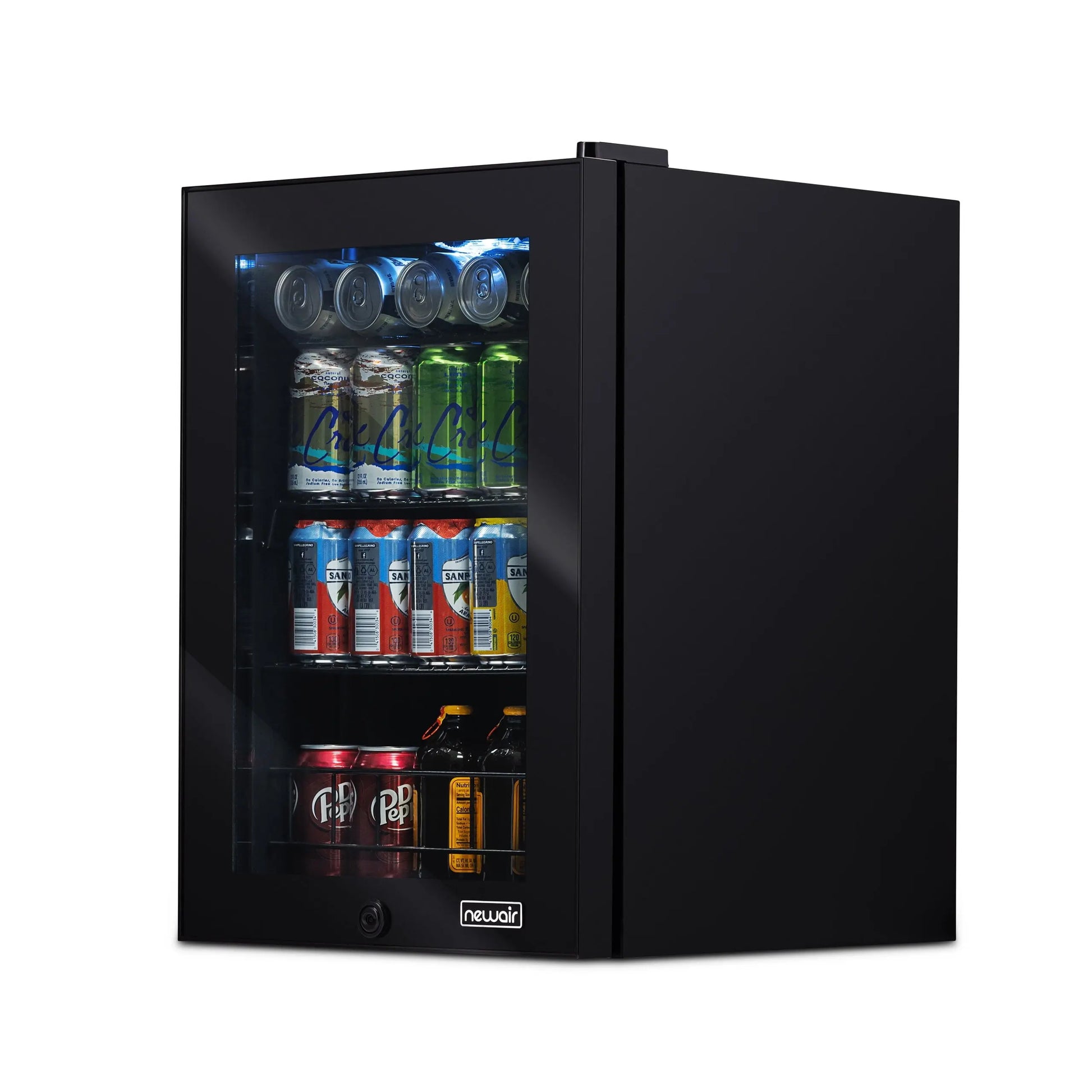 Newair 90 Can Beverage Refrigerator Cooler, Freestanding Small Mini Fridge in Black for Home, Office or Bar | Fridge.com