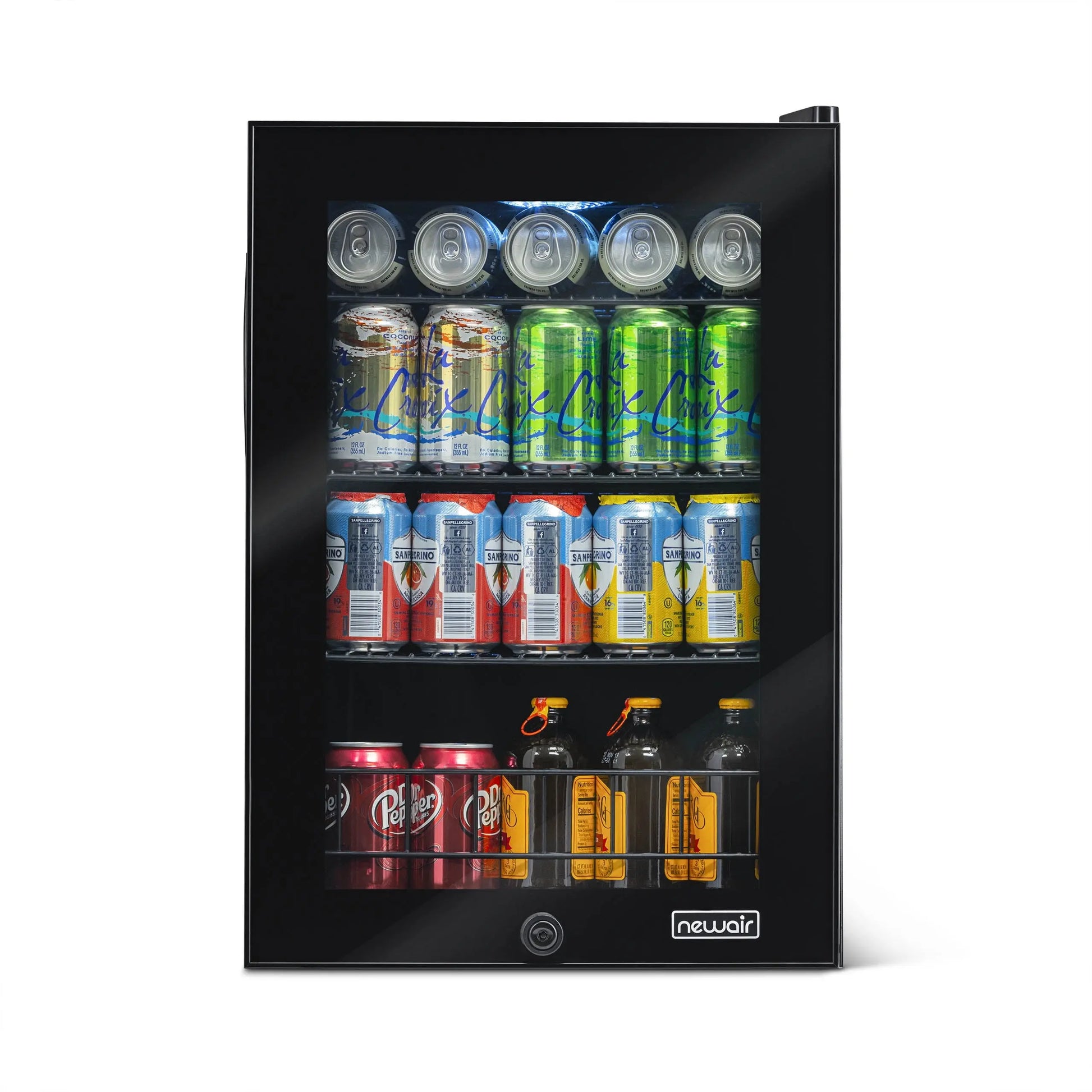 Newair 90 Can Beverage Refrigerator Cooler, Freestanding Small Mini Fridge in Black for Home, Office or Bar | Fridge.com