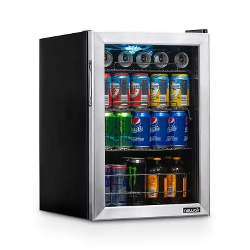 Newair 90-Can Stainless Steel Beverage Cooler | Fridge.com