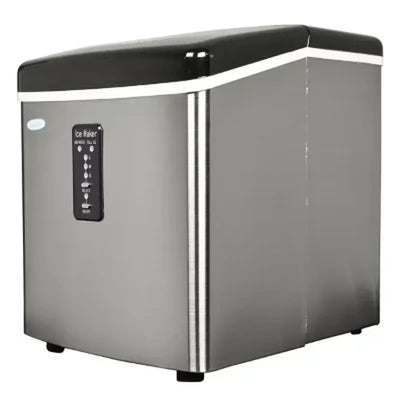 Newair AI-100 28LBS Portable Ice Maker, Stainless Steel | Fridge.com