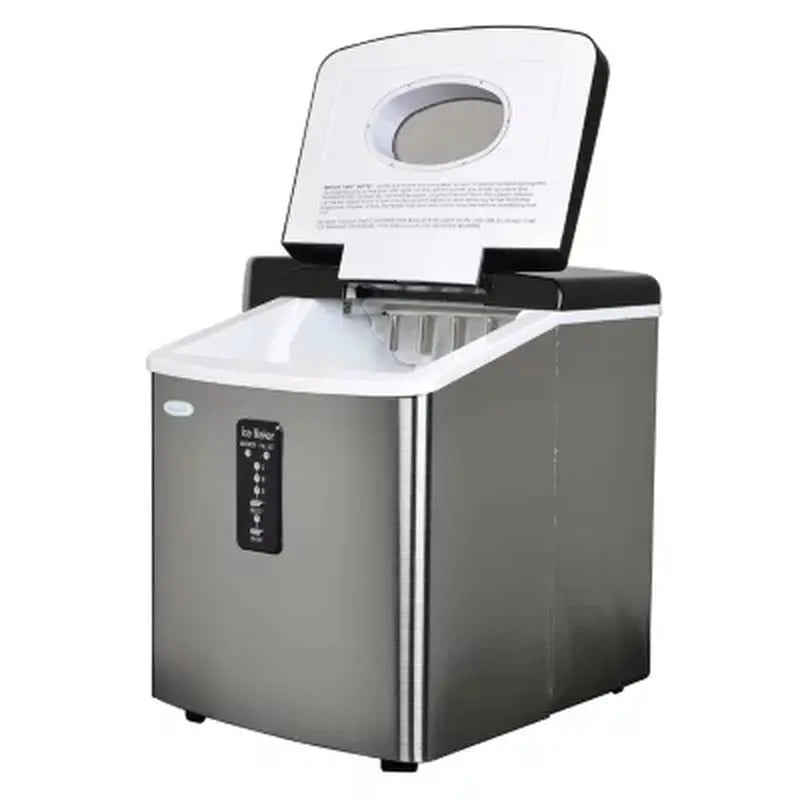 Newair AI-100 28LBS Portable Ice Maker, Stainless Steel | Fridge.com