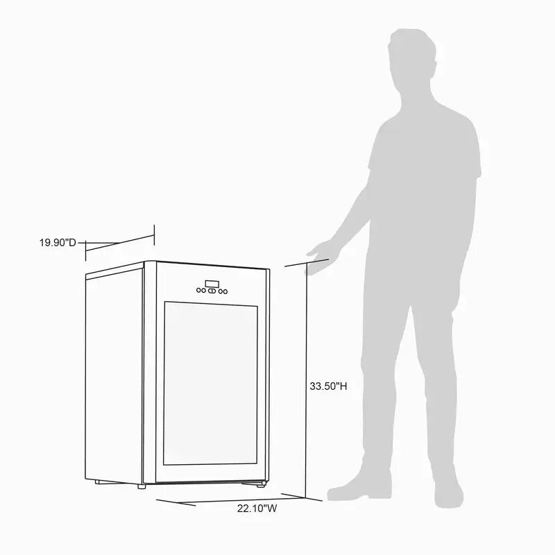 Newair Beer Froster 125 Can Freestanding Beverage Fridge in Black | Fridge.com