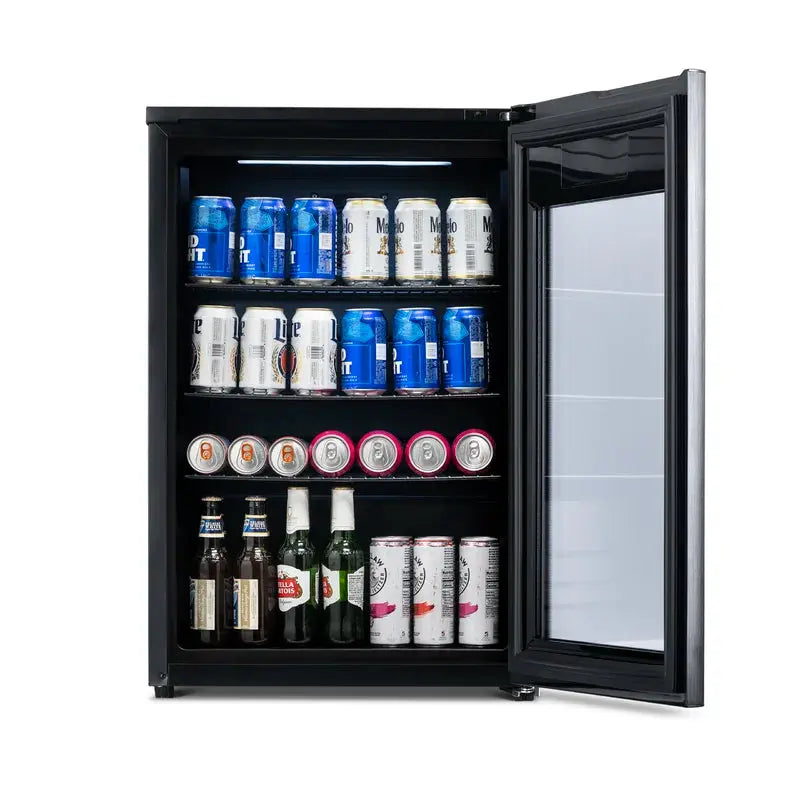 Newair Beer Froster 125 Can Freestanding Beverage Fridge in Black | Fridge.com