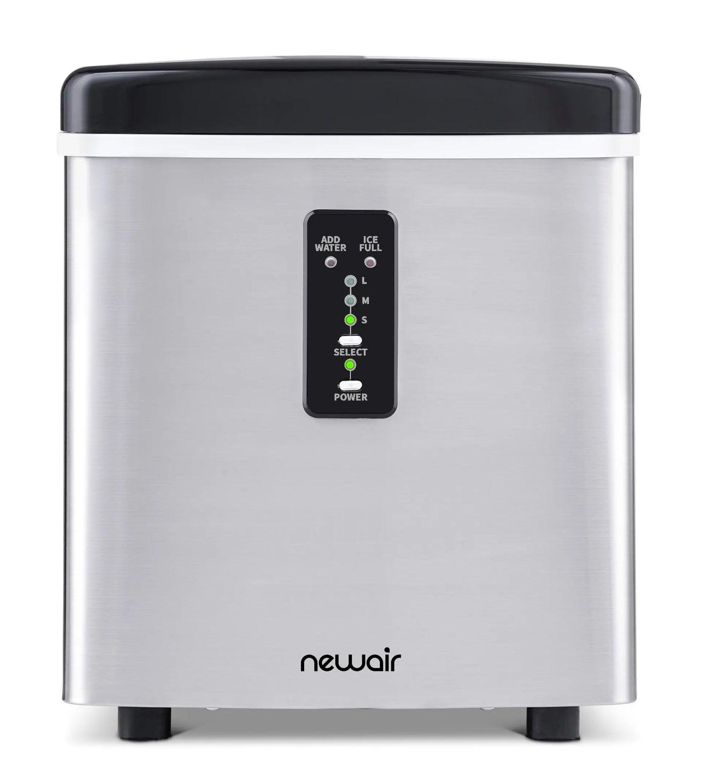 Newair Silver Countertop Bullet Ice Maker | 28 lbs. a Day | 3 Ice Sizes | Fridge.com