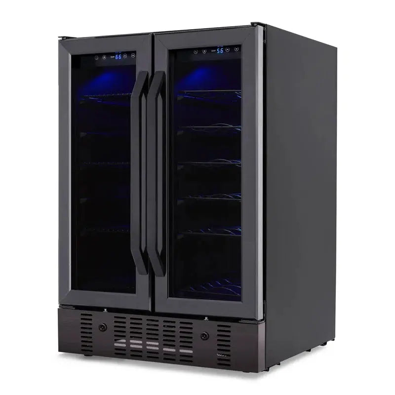 Newair Built-In Dual Zone 18 Bottle and 58 Can Wine and Beverage Refrigerator | Fridge.com