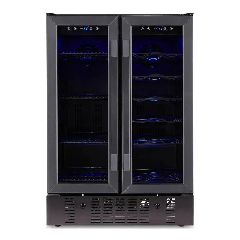 Newair Built-In Dual Zone 18 Bottle and 58 Can Wine and Beverage Refrigerator | Fridge.com