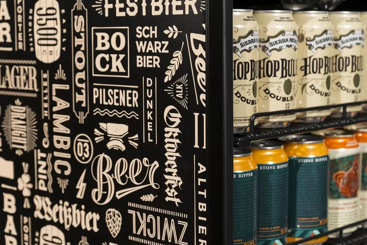 Newair Custom Designed Freestanding 126 Can Beer Fridge with Splitshelf | Fridge.com