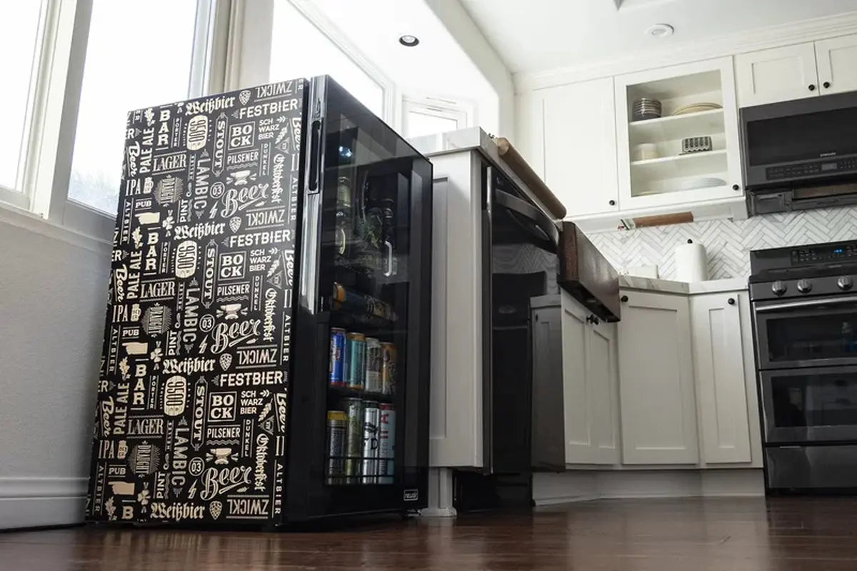 Newair Custom Designed Freestanding 126 Can Beer Fridge with Splitshelf | Fridge.com