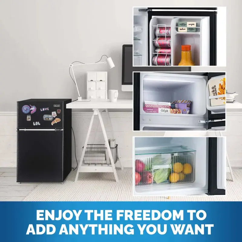 Newair Design Your Dorm Room 3.1 Cubic Feet Cu. Ft. Freestanding Mini Fridge with Freezer | Fridge.com