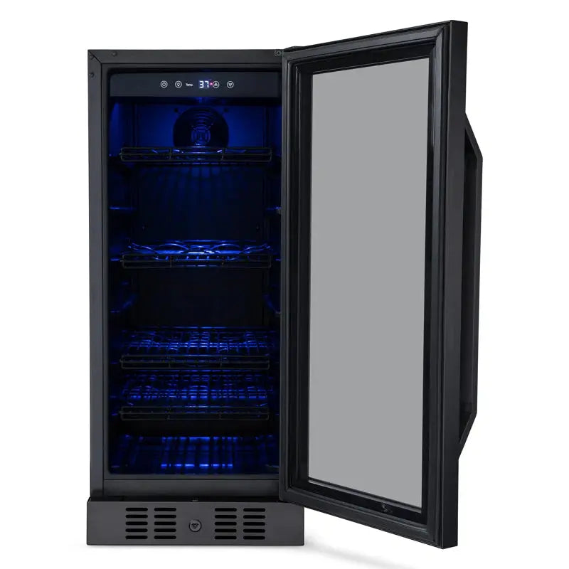 Newair Flipshelf 15" 80 Can or 33 Bottle, Built-In or Freestanding Wine and Beverage Fridge | Fridge.com