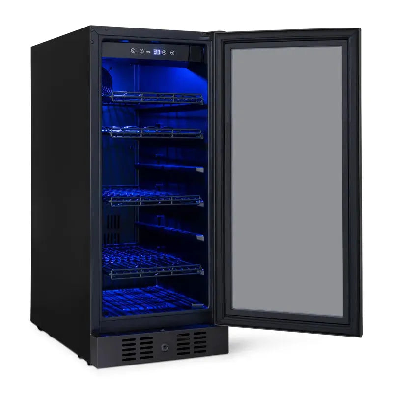 Newair Flipshelf 15" 80 Can or 33 Bottle, Built-In or Freestanding Wine and Beverage Fridge | Fridge.com