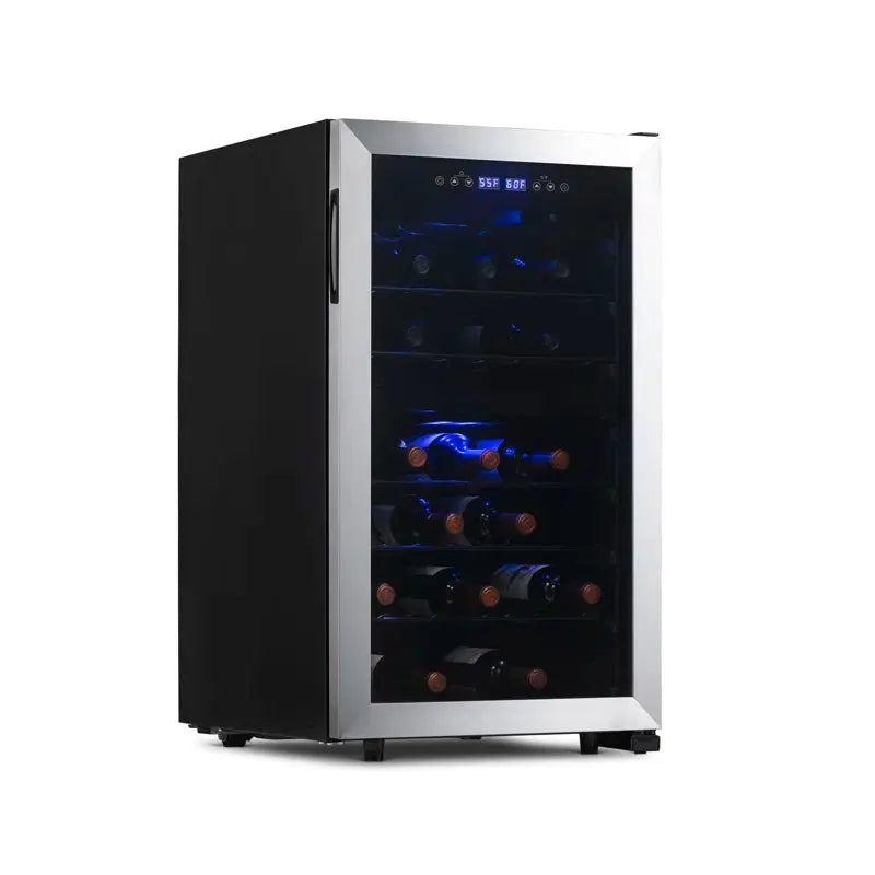 Newair Free Standing Wine Cooler, Stainless Steel | Fridge.com