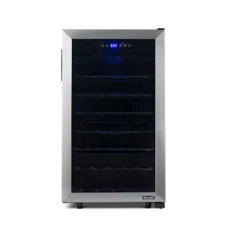 Newair Freestanding 50-Bottle Compressor Wine Fridge in Stainless Steel | Fridge.com