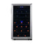 Newair Freestanding Wine Fridge, 43 Bottle Dual Zone Compressor Wine Cooler Fridge in Stainless Steel | Fridge.com