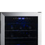 Newair Freestanding Wine Fridge, 43 Bottle Dual Zone Compressor Wine Cooler Fridge in Stainless Steel | Fridge.com