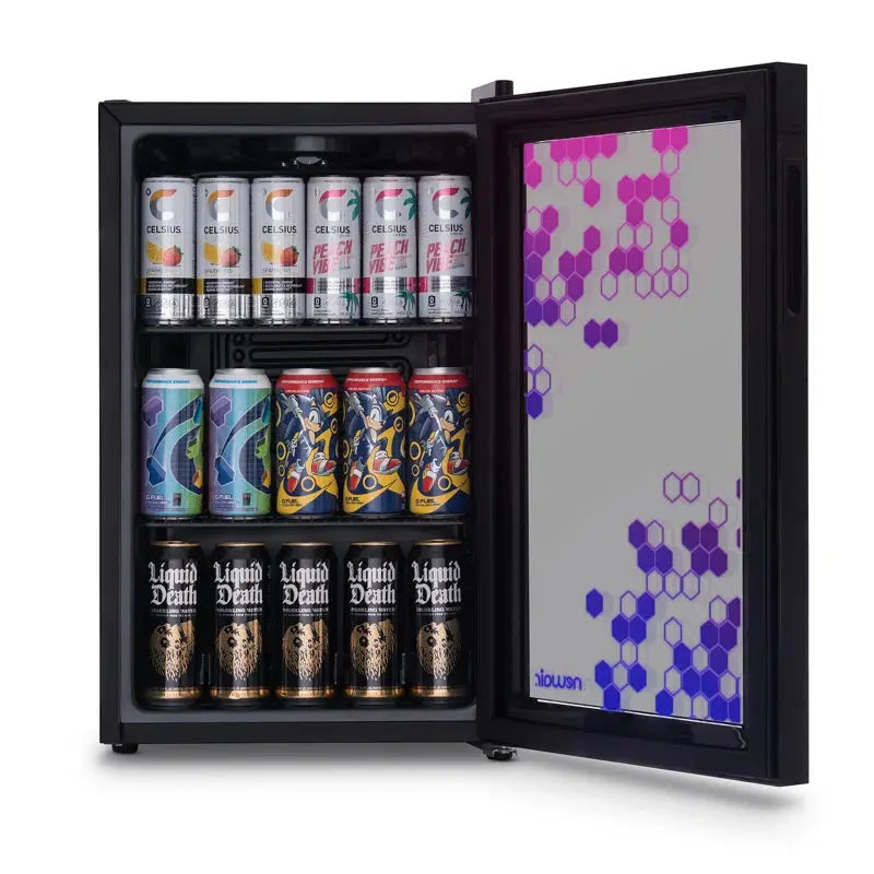 Newair Prismatic™ Series 85 Cans (12 Oz.) 2.5 Cubic Feet Freestanding Beverage Refrigerator | Fridge.com