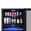 Newair Wine and Beverage Refrigerator, 24 Bottles and 100 Cans, Dual Zone, Black Stainless Steel | Fridge.com