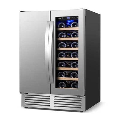 Nipus Classic Series 24" Dual Zone 18 Bottle and 57 Can Wine & Beverage Refrigerator Built-In and Freestanding | Fridge.com