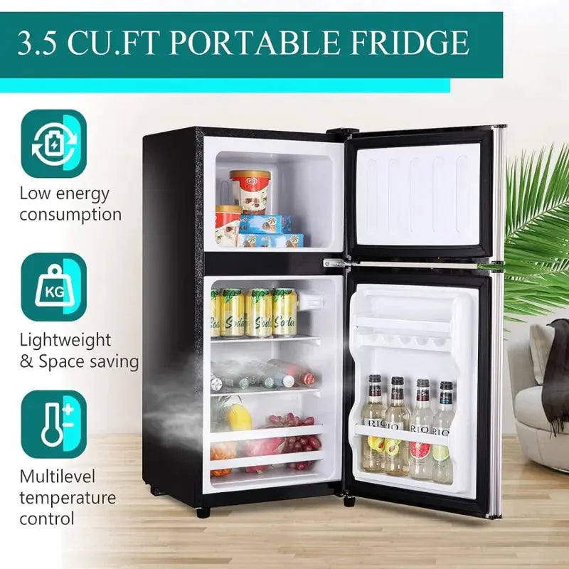 Norbi 3.5 Cubic Feet Top Freezer Refrigerator | Fridge.com