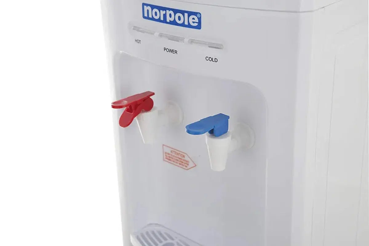 Norpole White Free Standing Top Loading Water Dispenser | Fridge.com