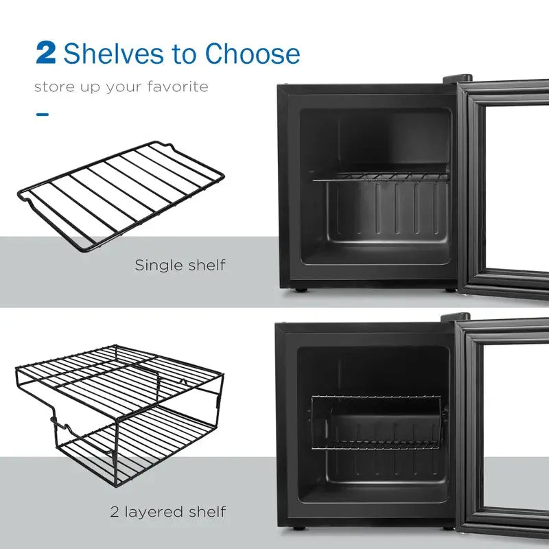 Northair 1.1 Cu Ft Mini Display Freezer with 2 Removable Shelves 7 Temperature Settings | Fridge.com