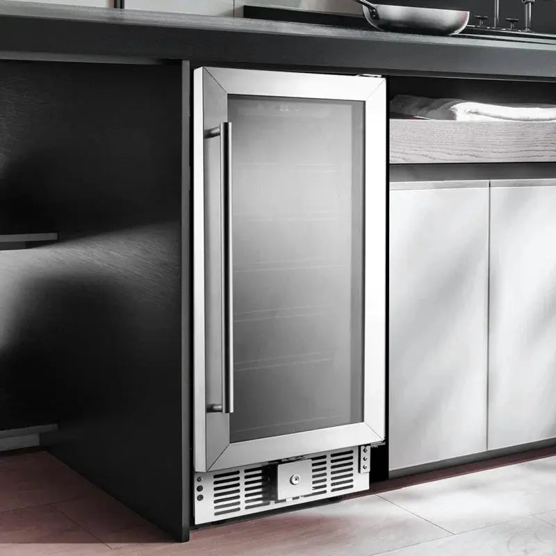 Northair 14.9'' 30 Bottle Single Zone Built-In Wine Refrigerator | Fridge.com