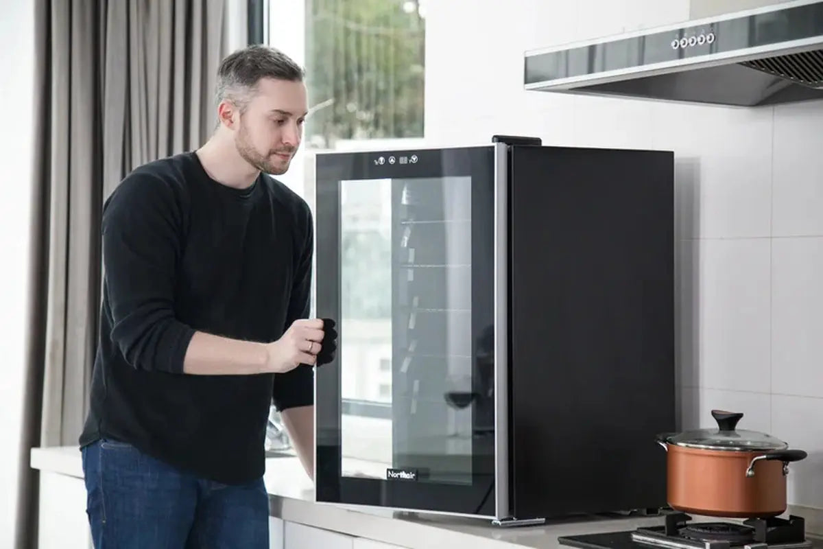 Northair 16.93'' 24 Bottle and 85 Can Single Zone Freestanding Wine & Beverage Refrigerator | Fridge.com