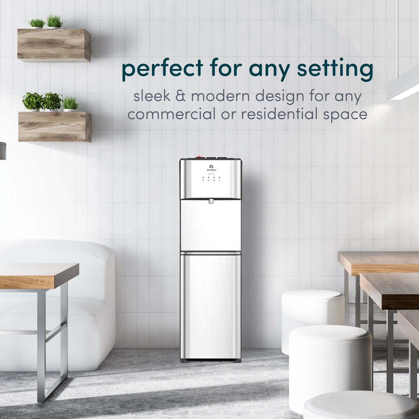 Avalon Bottom Loading Water Dispenser with Filtration - 3 Temperature Settings - Hot, Cold & Room Water, Durable Stainless Steel Construction - Ul/Energy Star/Nsf Approved | Fridge.com