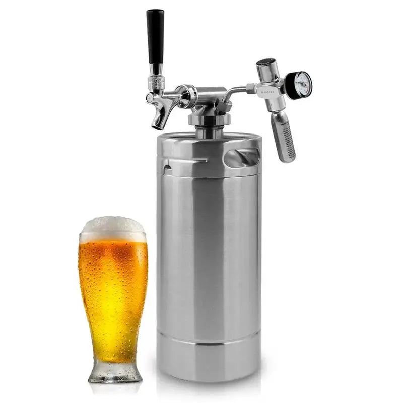 Nutrichef 0.176573 Cubic Feet Outdoor Single Tap Mini Keg Countertop Kegerator | Fridge.com