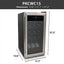 Nutrichef 13.6'' 15 Bottle Single Zone Freestanding | Fridge.com