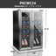 Nutrichef 19.29'' 24 Bottle Dual Zone Freestanding | Fridge.com